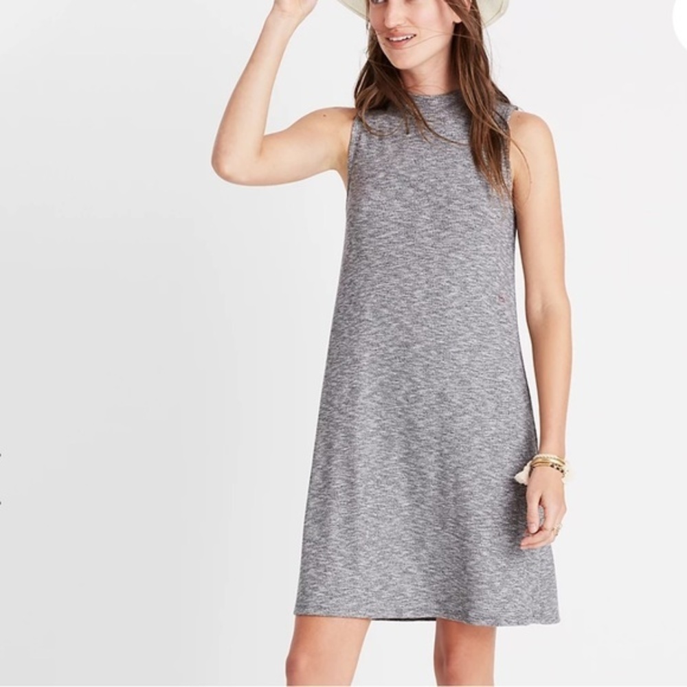 Madewell Marled Mockneck Swingy‎ Tank Dress